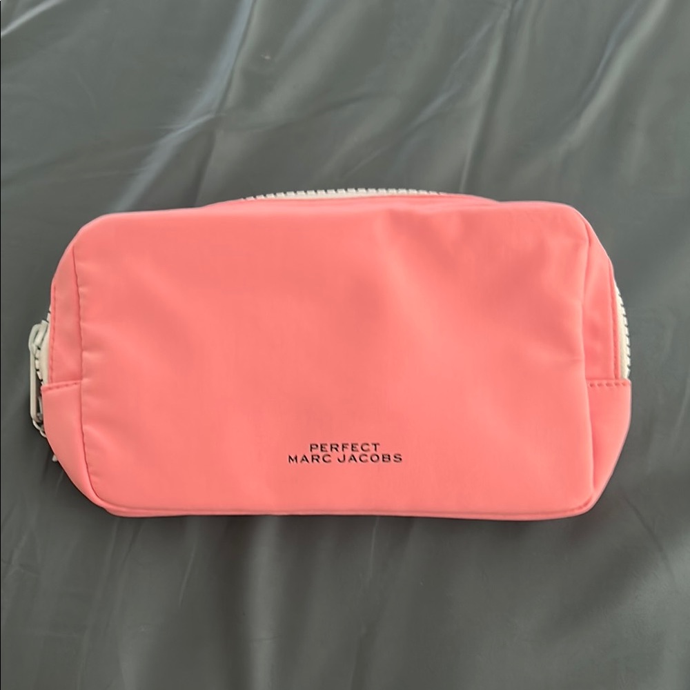 NEW Marc Jacobs Pink Cosmetic Bag Smooth Nylon - Limited